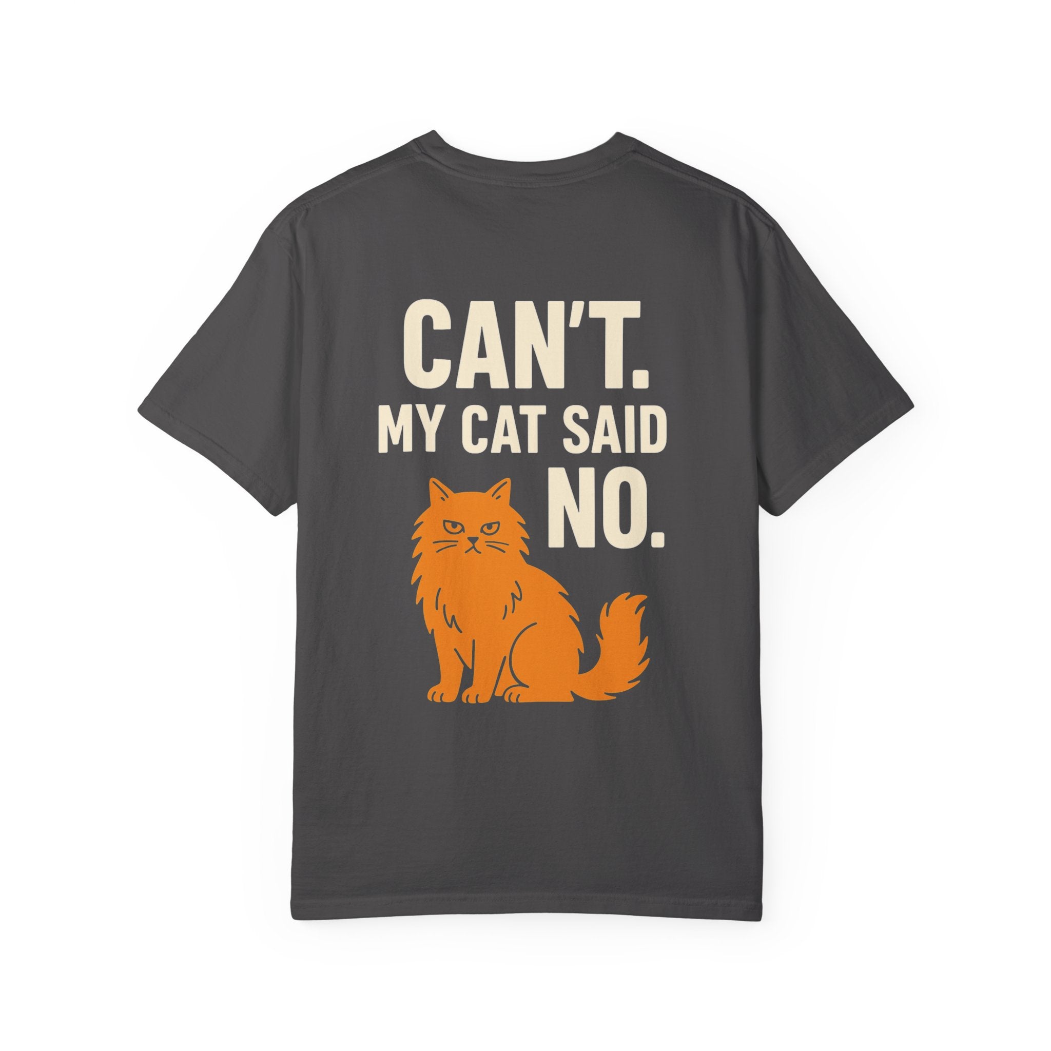 Sorry Cat Lover Tee - Funny Cat T-Shirt, Unisex Garment-Dyed Shirt, Pet Lover Gift, Humor Tee, Perfect for Cat Owners