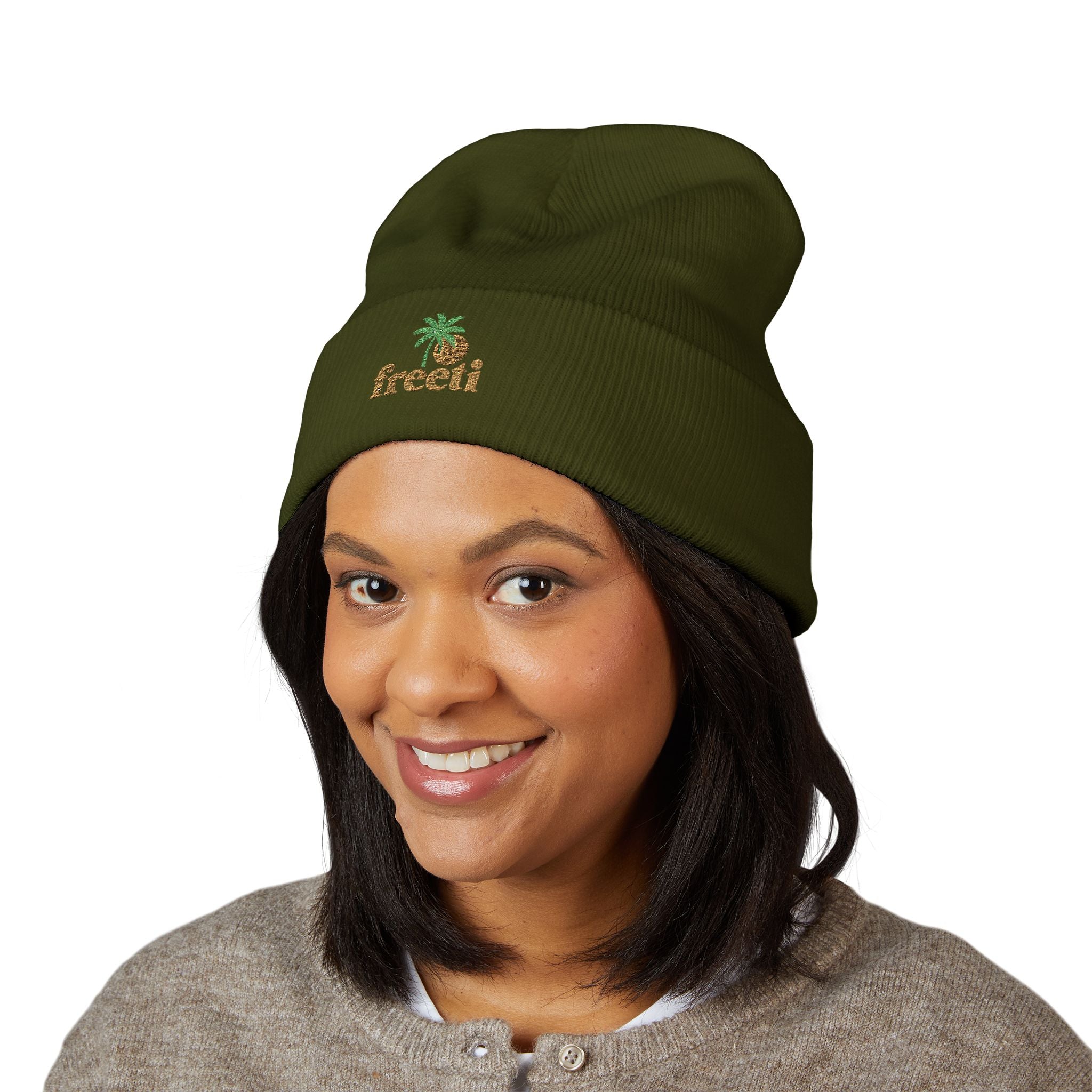Classic Embroidered Cuffed Beanie - Trendy Winter Hat, Casual Style, Gift for Her, Embroidery, Cozy Beanie