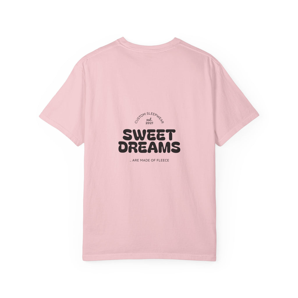 Unisex Garment-Dyed T-Shirt: Sky is the Limit, Sweet Dreams, Motivational Tee, Casual Wear, Gift for Dreamers