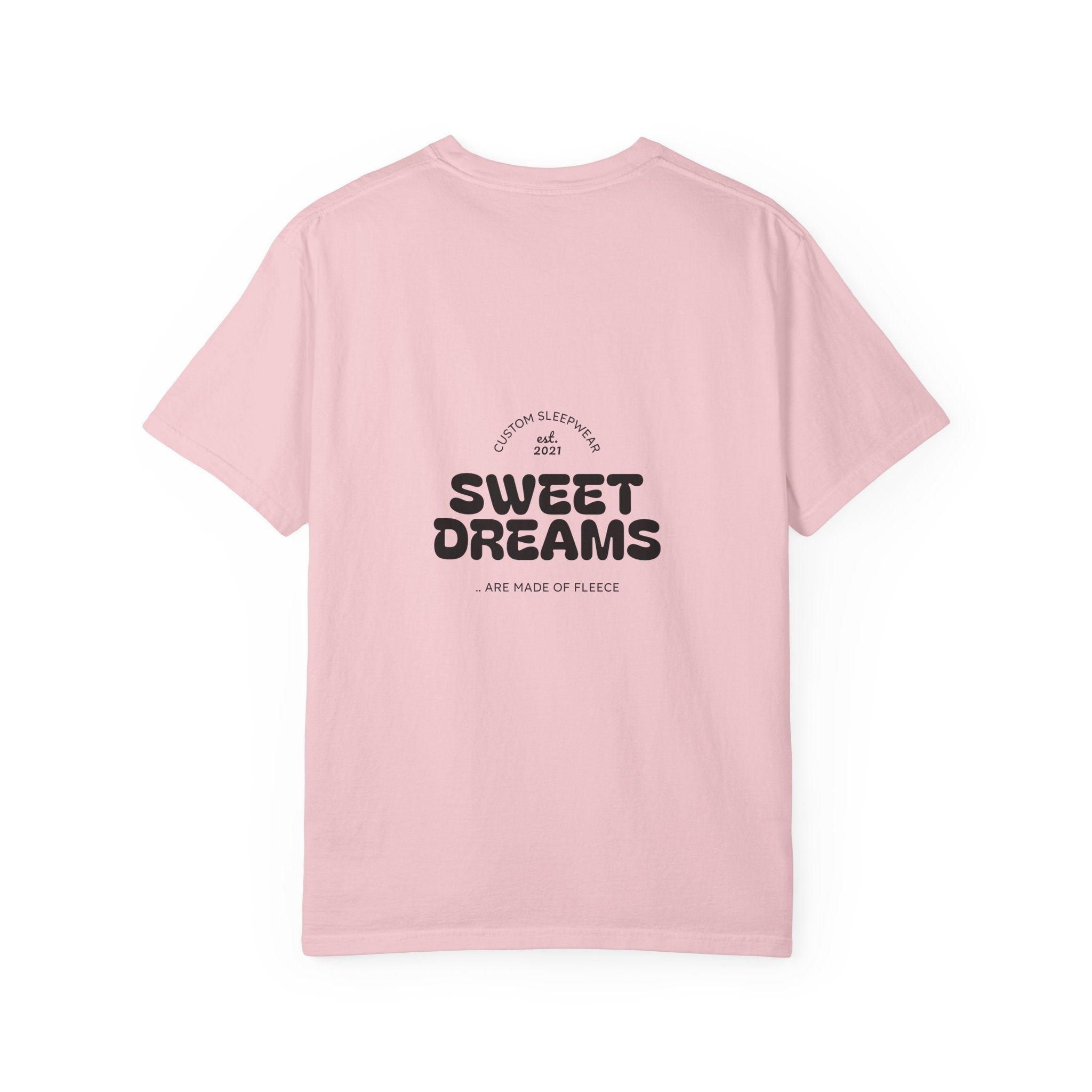 Unisex Garment-Dyed T-Shirt: Sky is the Limit, Sweet Dreams, Motivational Tee, Casual Wear, Gift for Dreamers