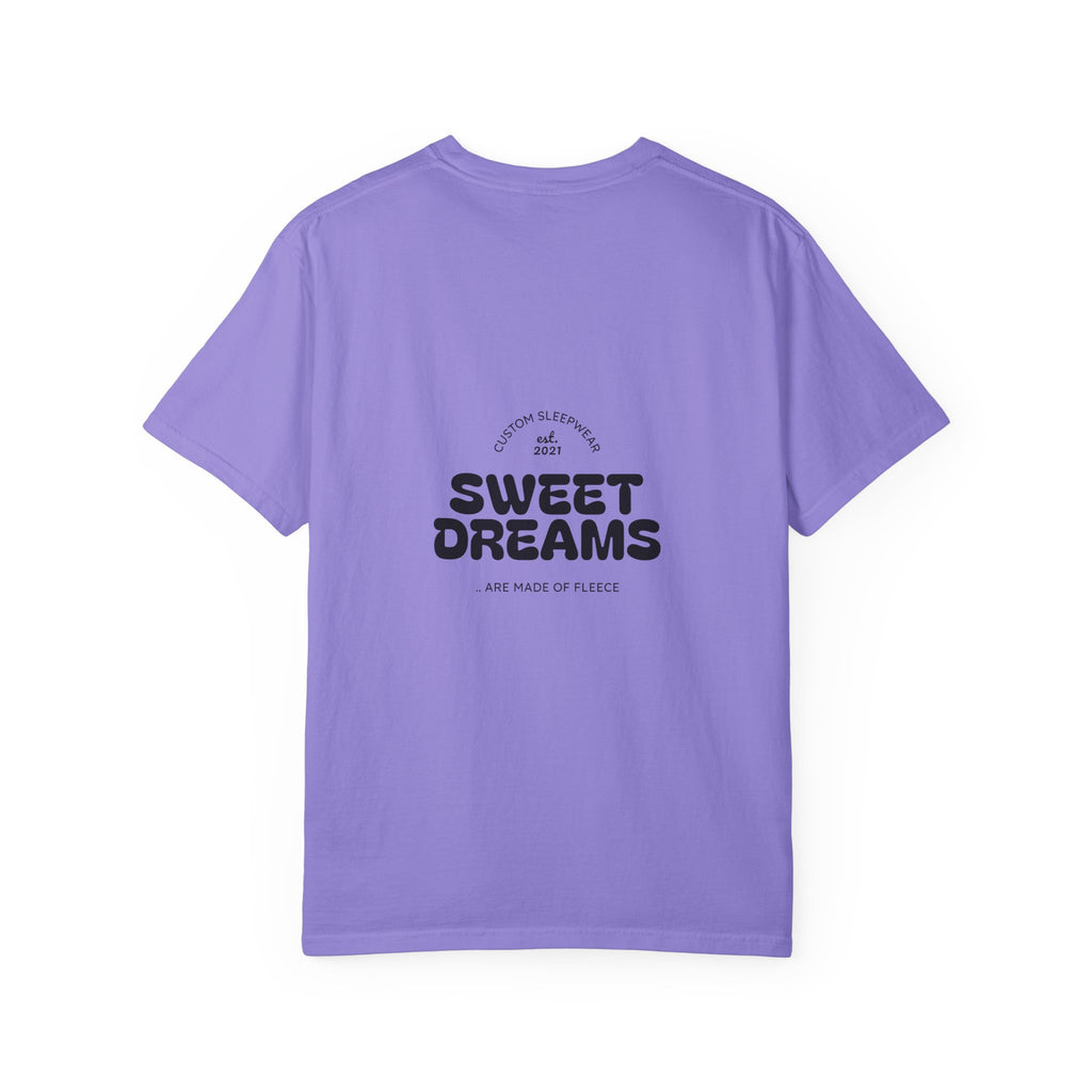 Unisex Garment-Dyed T-Shirt: Sky is the Limit, Sweet Dreams, Motivational Tee, Casual Wear, Gift for Dreamers