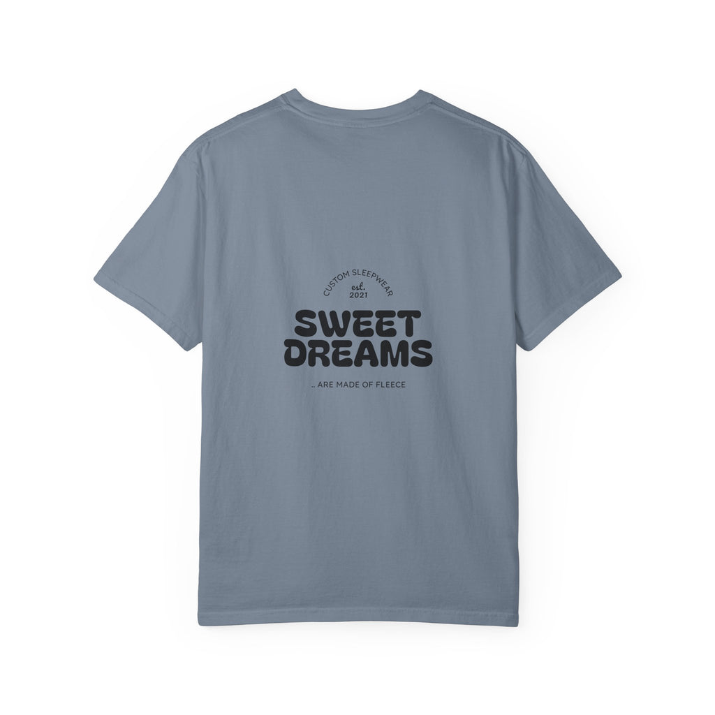 Unisex Garment-Dyed T-Shirt: Sky is the Limit, Sweet Dreams, Motivational Tee, Casual Wear, Gift for Dreamers