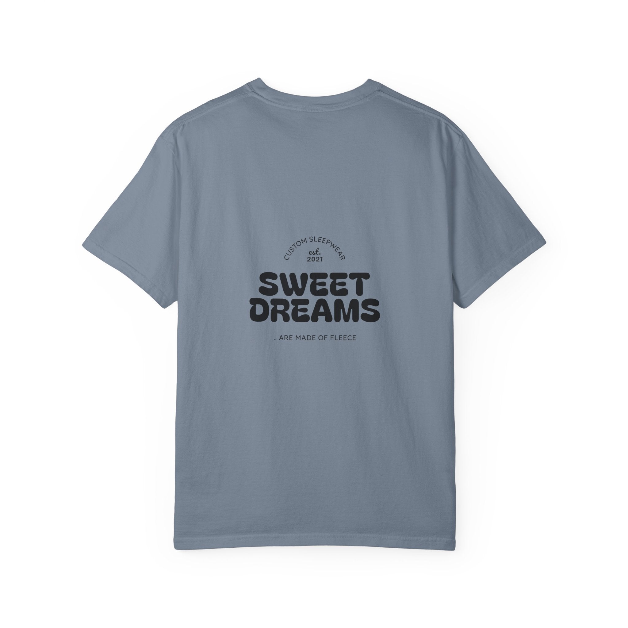 Unisex Garment-Dyed T-Shirt: Sky is the Limit, Sweet Dreams, Motivational Tee, Casual Wear, Gift for Dreamers