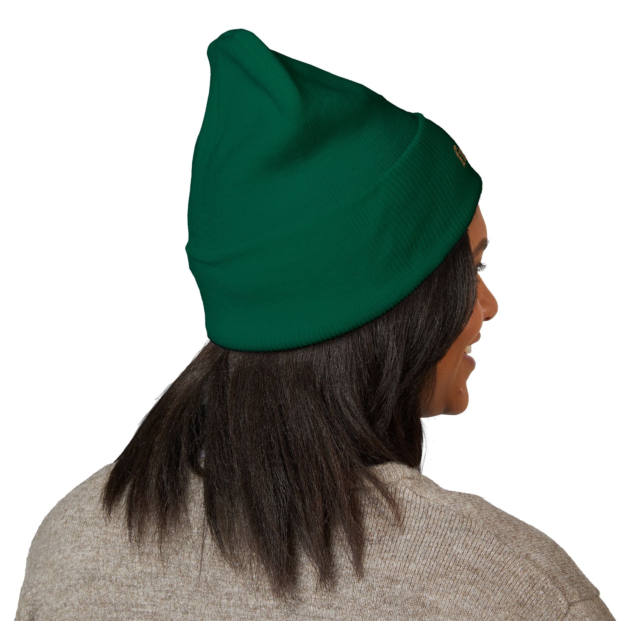Classic Embroidered Cuffed Beanie - Trendy Winter Hat, Casual Style, Gift for Her, Embroidery, Cozy Beanie
