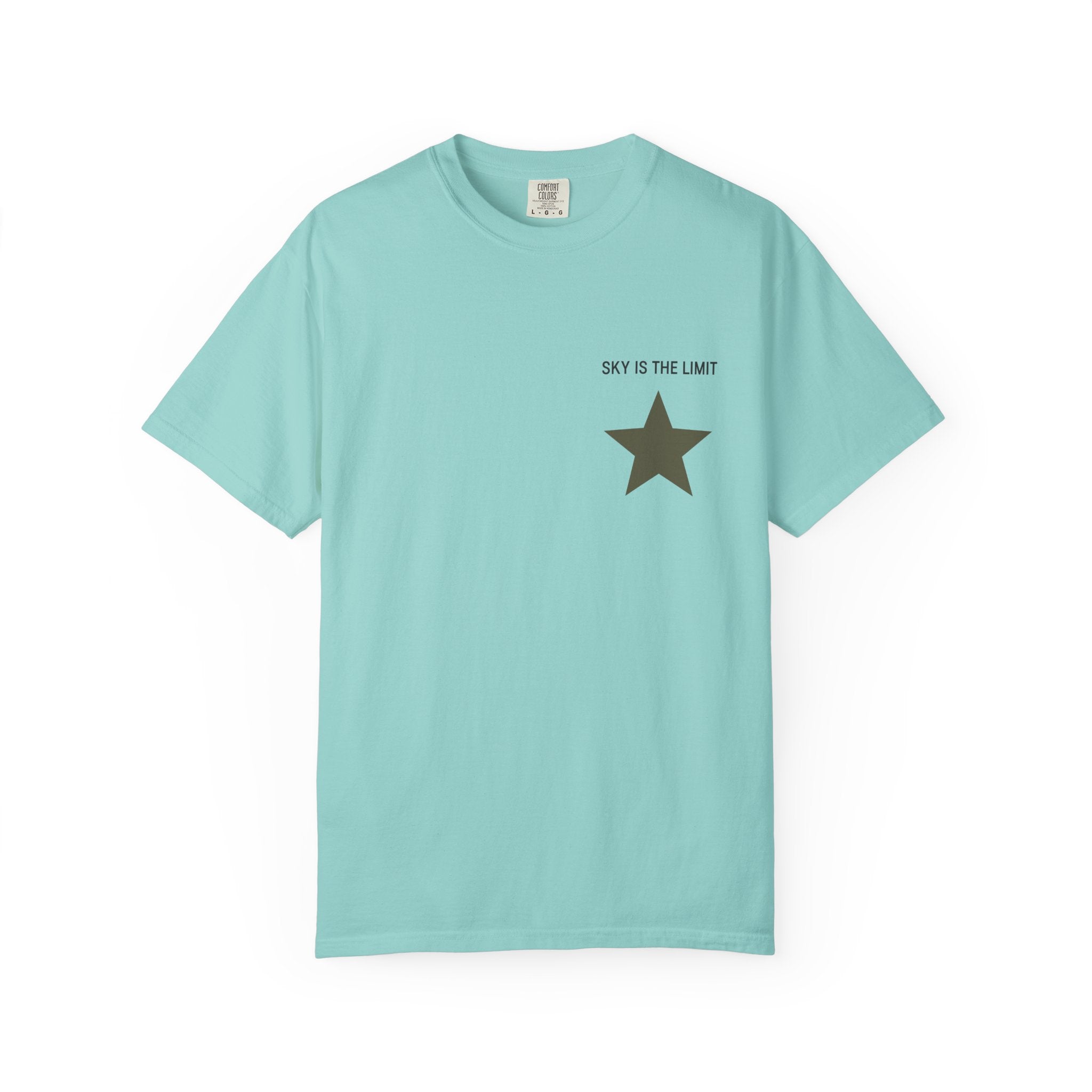 Unisex Garment-Dyed T-Shirt: Sky is the Limit, Sweet Dreams, Motivational Tee, Casual Wear, Gift for Dreamers