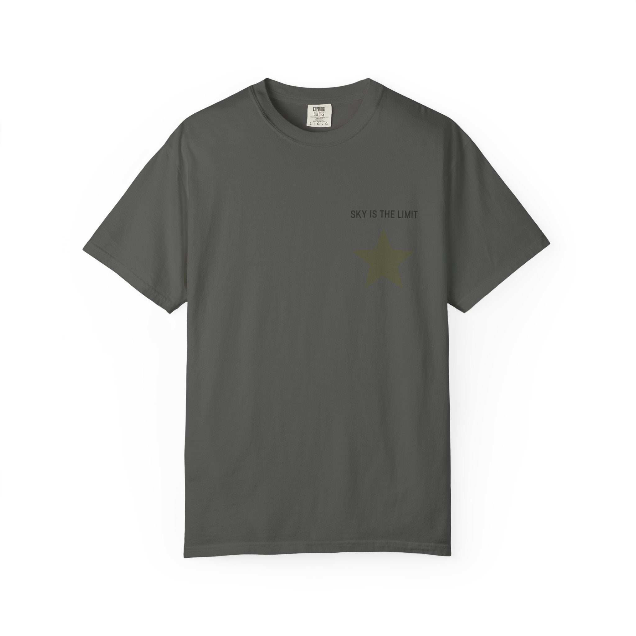 Unisex Garment-Dyed T-Shirt: Sky is the Limit, Sweet Dreams, Motivational Tee, Casual Wear, Gift for Dreamers