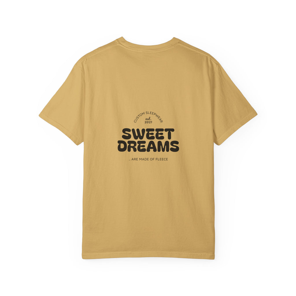 Unisex Garment-Dyed T-Shirt: Sky is the Limit, Sweet Dreams, Motivational Tee, Casual Wear, Gift for Dreamers
