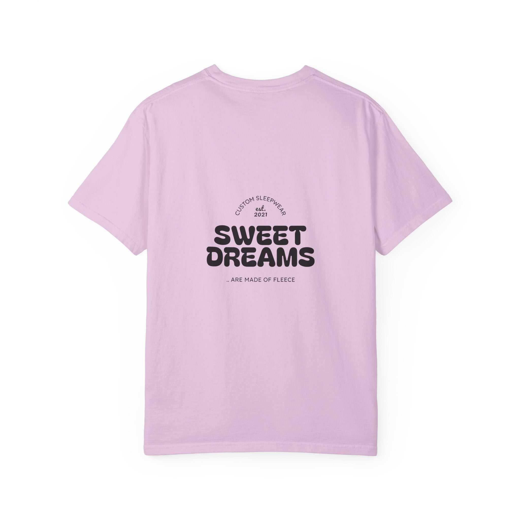 Unisex Garment-Dyed T-Shirt: Sky is the Limit, Sweet Dreams, Motivational Tee, Casual Wear, Gift for Dreamers