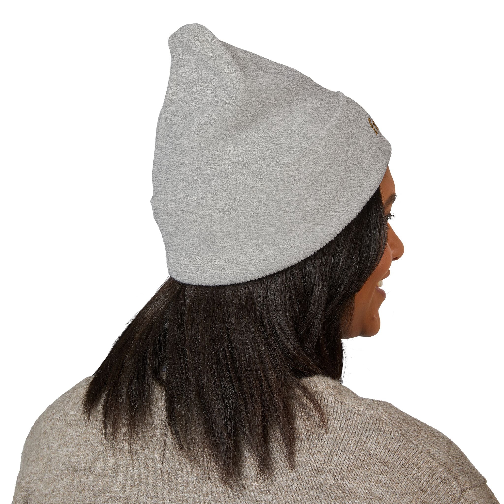 Classic Embroidered Cuffed Beanie - Trendy Winter Hat, Casual Style, Gift for Her, Embroidery, Cozy Beanie