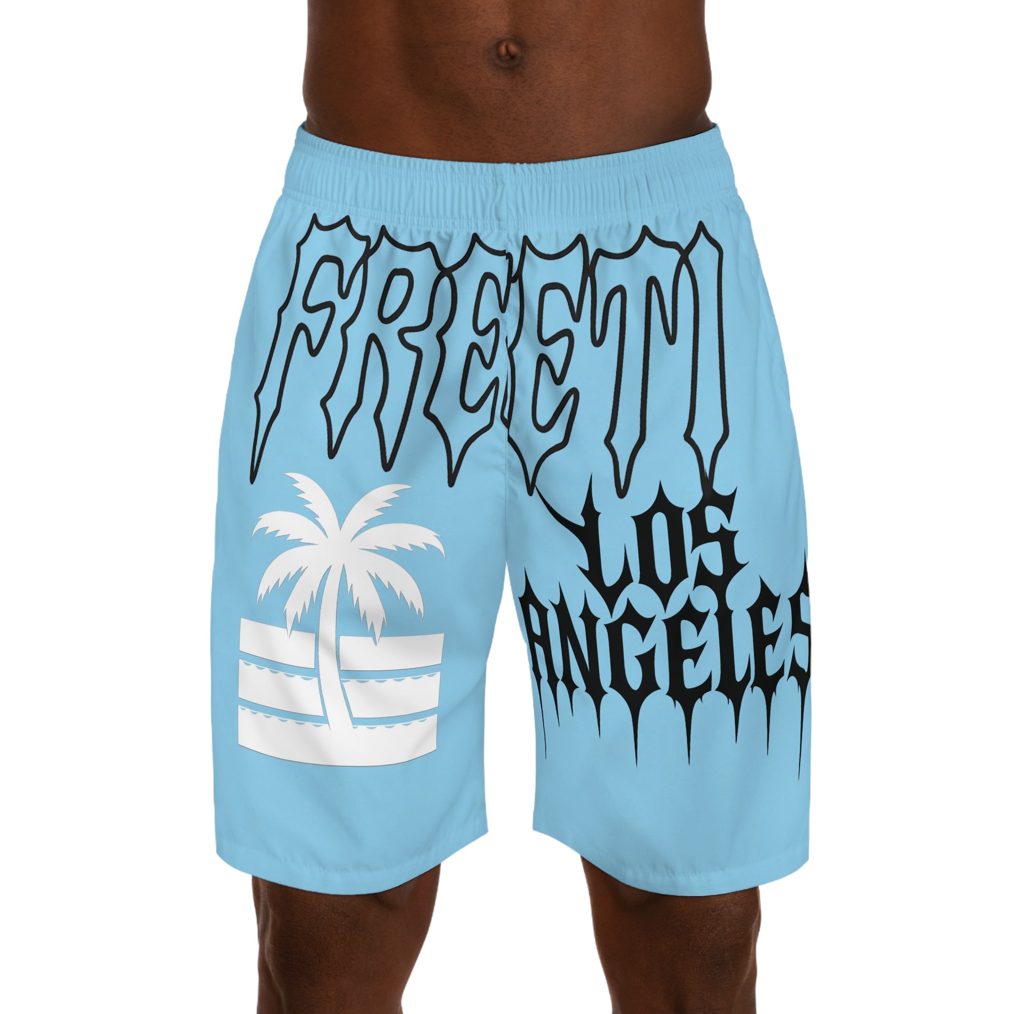 Men's AOP Jogger Shorts with Tropical Vibes, Summer Casual Wear, Beach Shorts, Ideal for Vacations, Outdoor Activities, Festivals