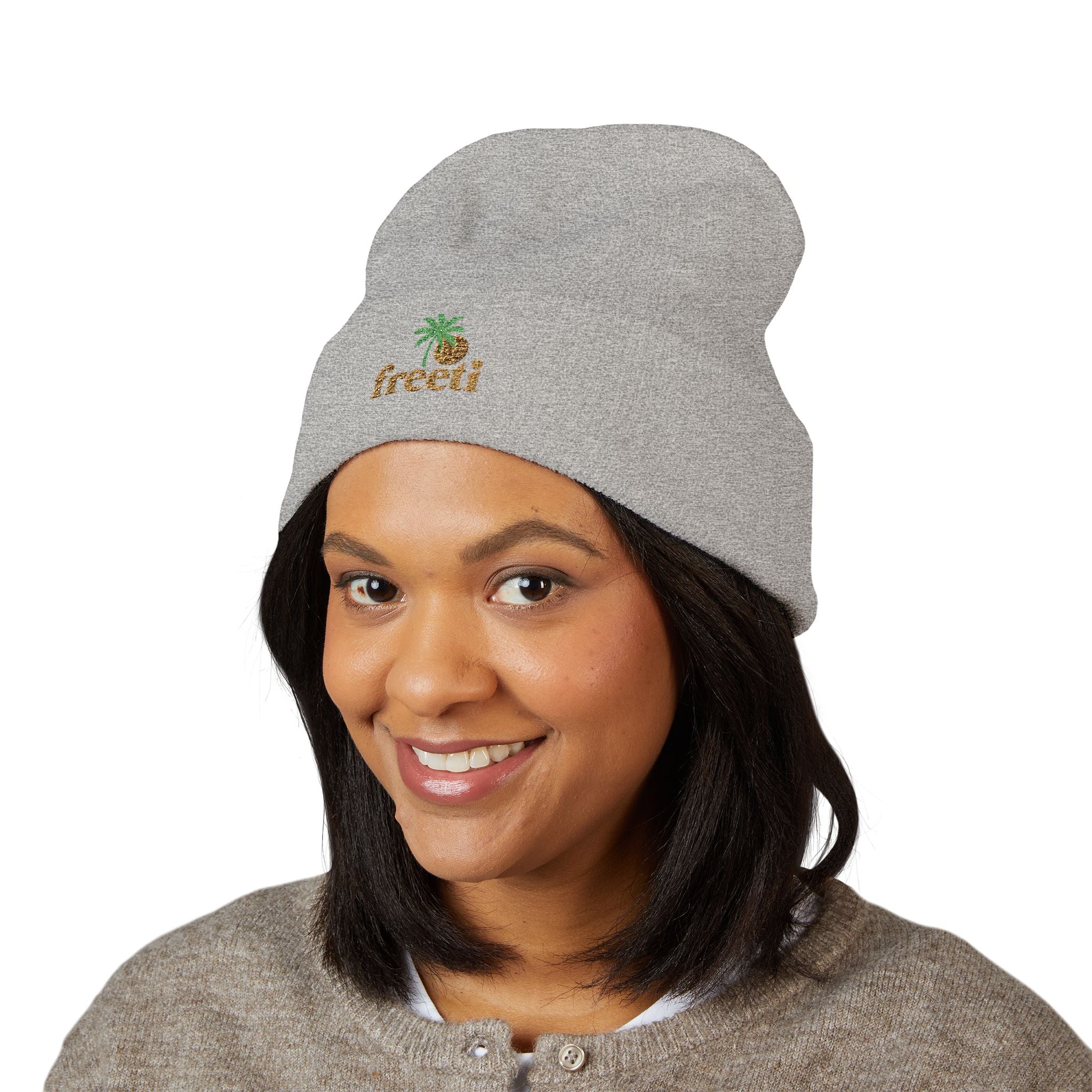 Classic Embroidered Cuffed Beanie - Trendy Winter Hat, Casual Style, Gift for Her, Embroidery, Cozy Beanie