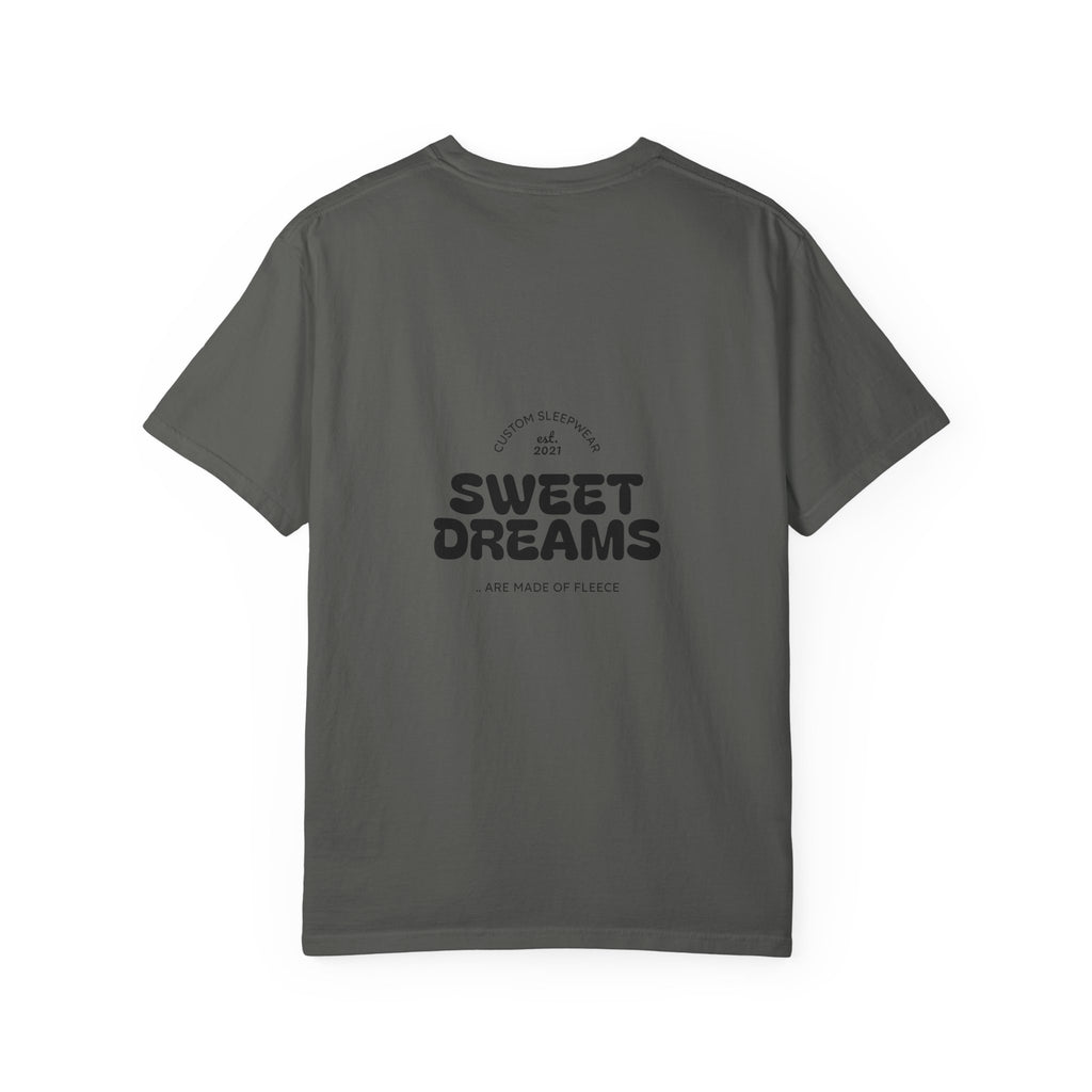 Unisex Garment-Dyed T-Shirt: Sky is the Limit, Sweet Dreams, Motivational Tee, Casual Wear, Gift for Dreamers