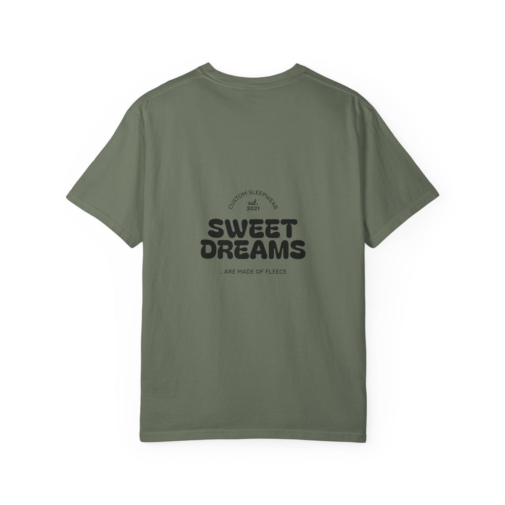 Unisex Garment-Dyed T-Shirt: Sky is the Limit, Sweet Dreams, Motivational Tee, Casual Wear, Gift for Dreamers