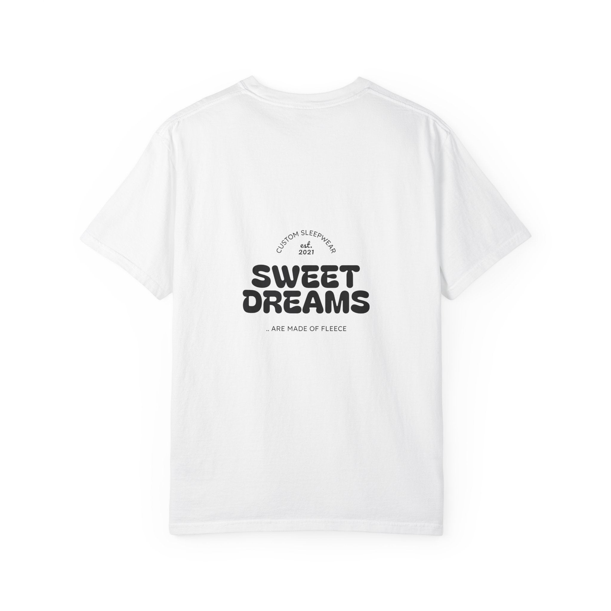 Unisex Garment-Dyed T-Shirt: Sky is the Limit, Sweet Dreams, Motivational Tee, Casual Wear, Gift for Dreamers