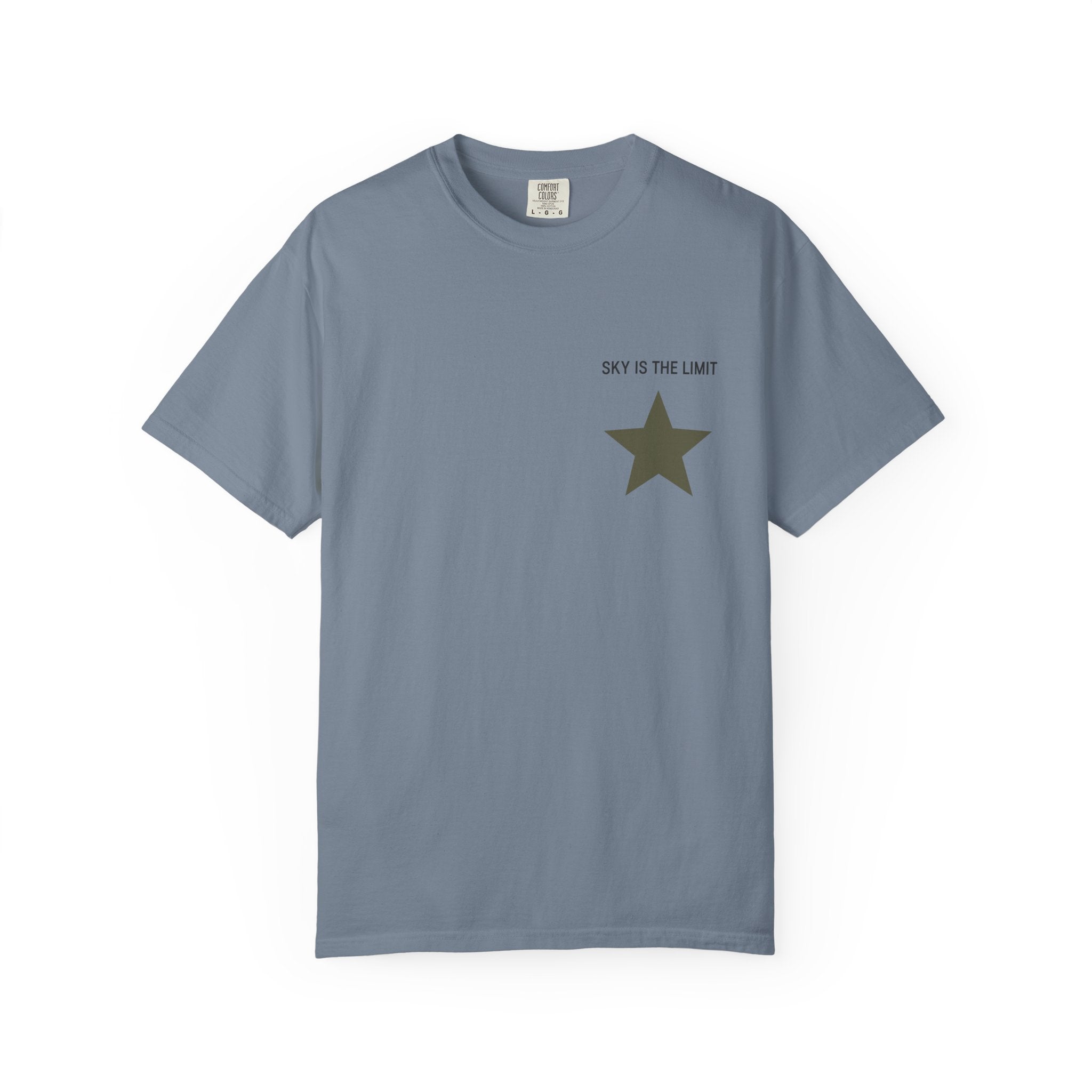 Unisex Garment-Dyed T-Shirt: Sky is the Limit, Sweet Dreams, Motivational Tee, Casual Wear, Gift for Dreamers