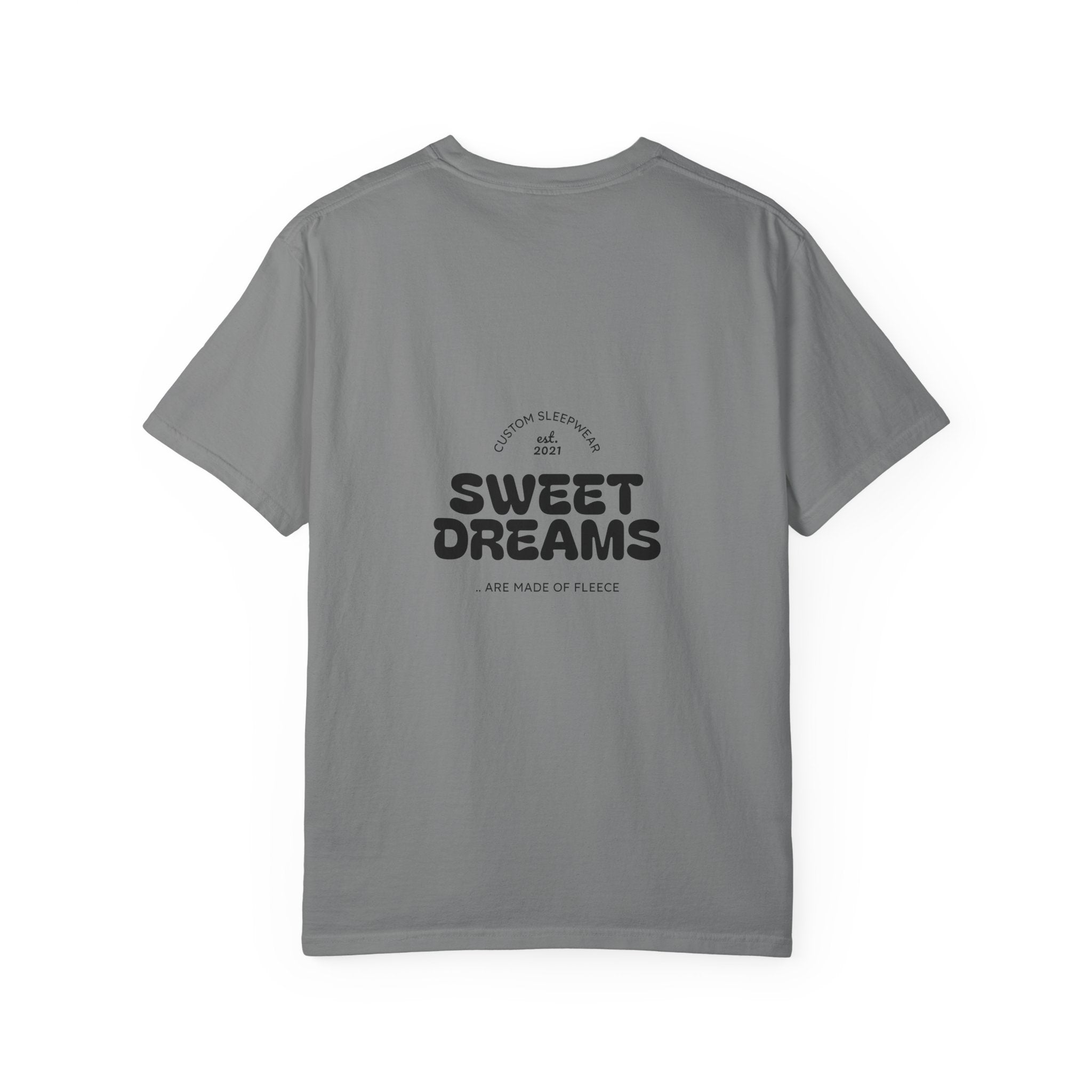 Unisex Garment-Dyed T-Shirt: Sky is the Limit, Sweet Dreams, Motivational Tee, Casual Wear, Gift for Dreamers