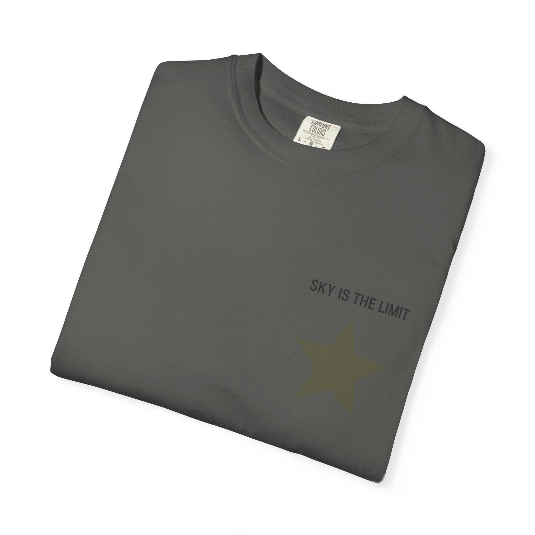 Unisex Garment-Dyed T-Shirt: Sky is the Limit, Sweet Dreams, Motivational Tee, Casual Wear, Gift for Dreamers