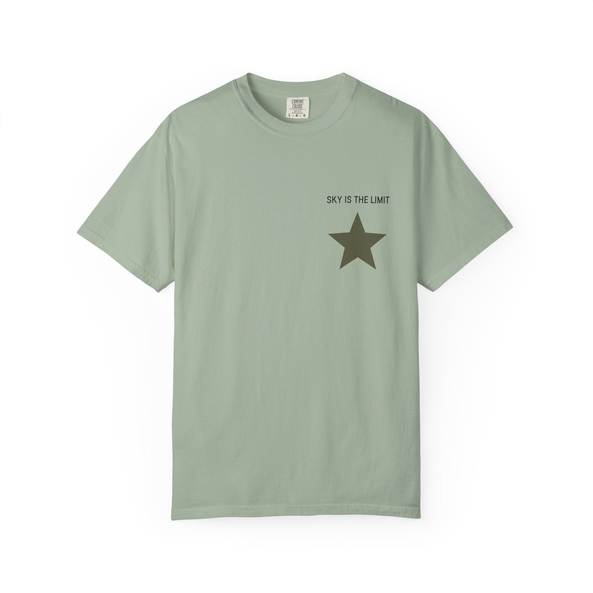 Unisex Garment-Dyed T-Shirt: Sky is the Limit, Sweet Dreams, Motivational Tee, Casual Wear, Gift for Dreamers