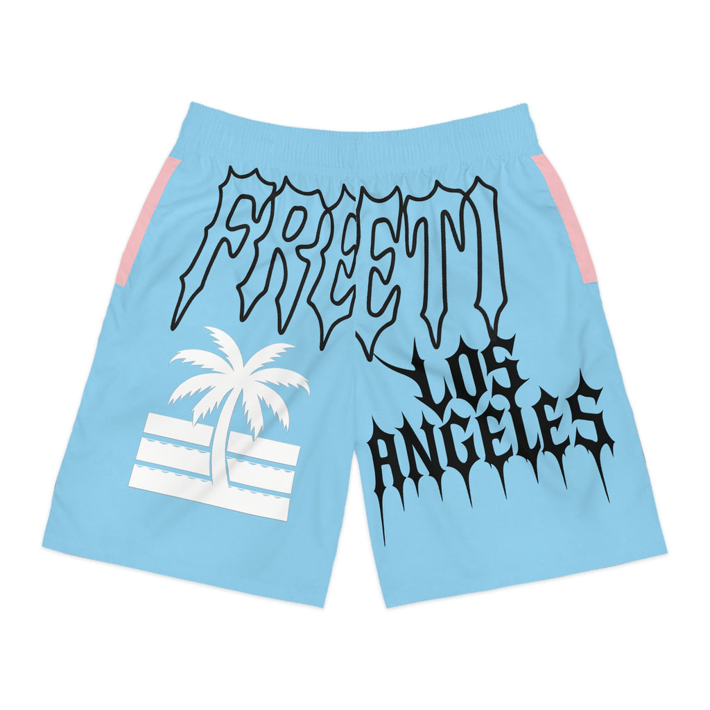 Men's AOP Jogger Shorts with Tropical Vibes, Summer Casual Wear, Beach Shorts, Ideal for Vacations, Outdoor Activities, Festivals