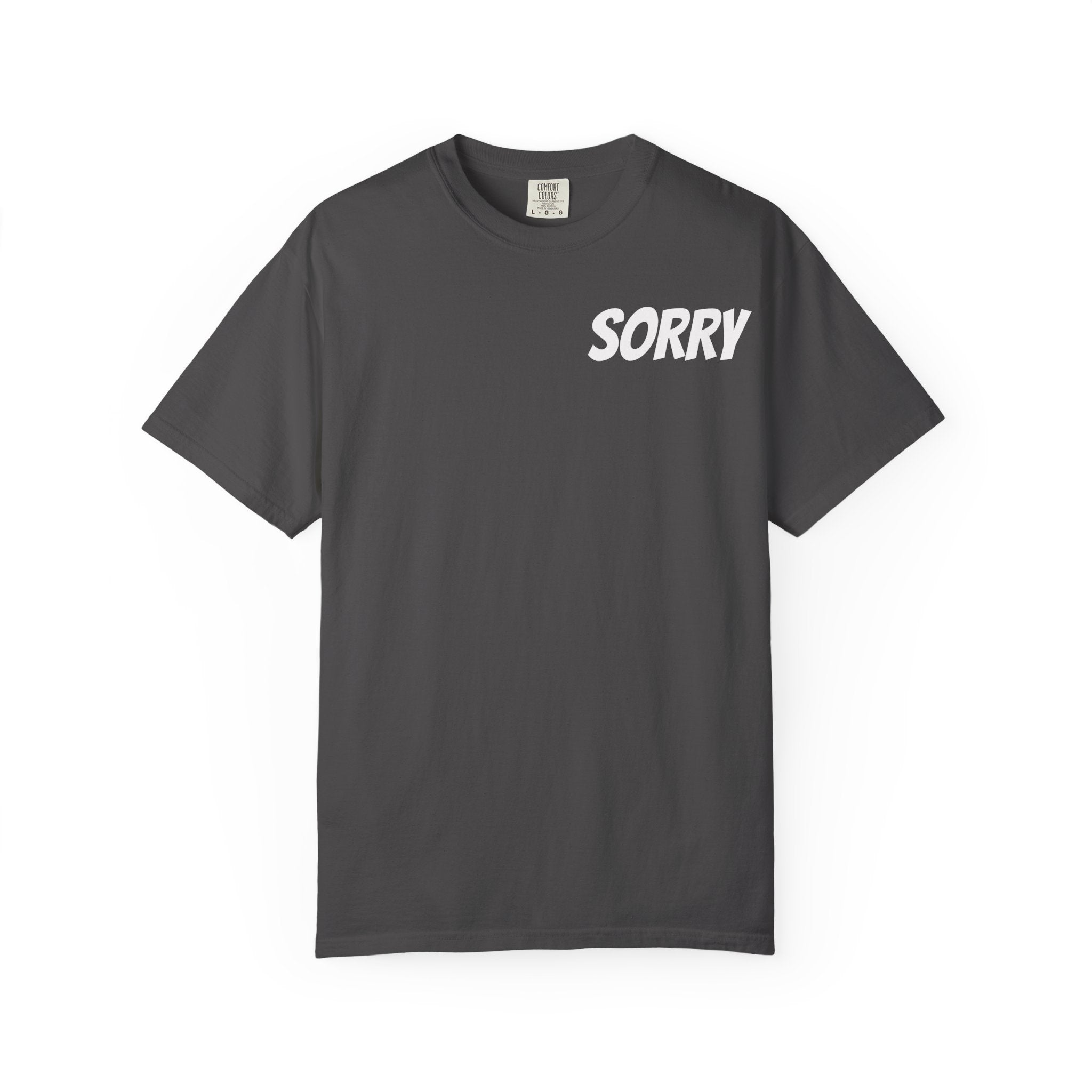 Sorry Cat Lover Tee - Funny Cat T-Shirt, Unisex Garment-Dyed Shirt, Pet Lover Gift, Humor Tee, Perfect for Cat Owners