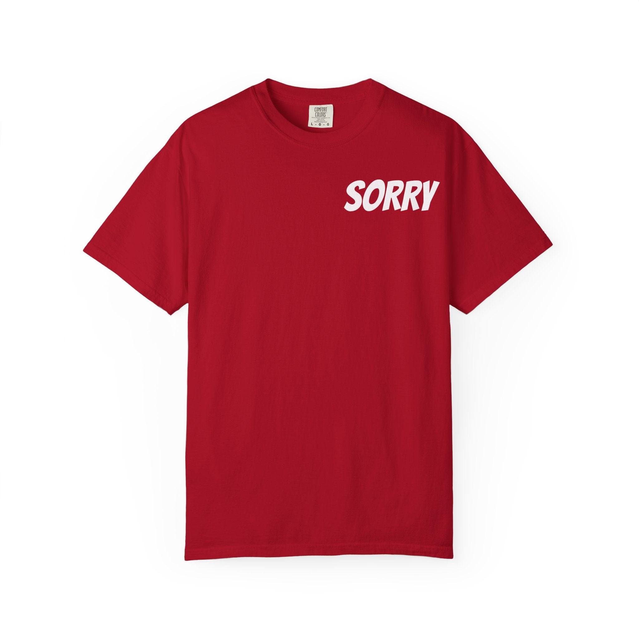 Sorry Cat Lover Tee - Funny Cat T-Shirt, Unisex Garment-Dyed Shirt, Pet Lover Gift, Humor Tee, Perfect for Cat Owners