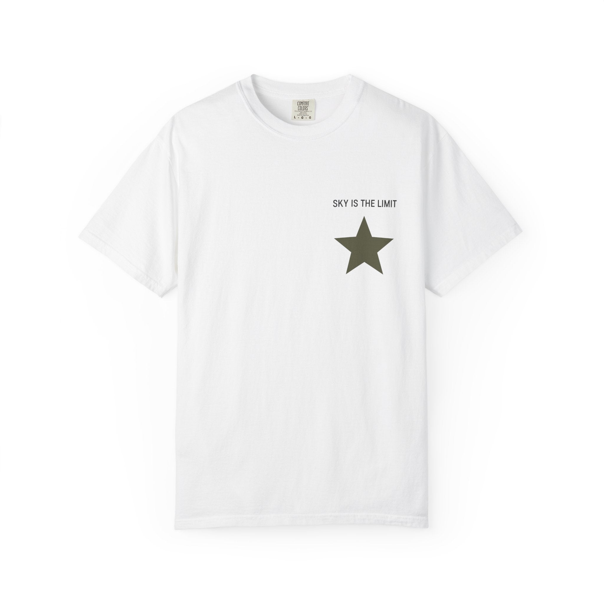 Unisex Garment-Dyed T-Shirt: Sky is the Limit, Sweet Dreams, Motivational Tee, Casual Wear, Gift for Dreamers