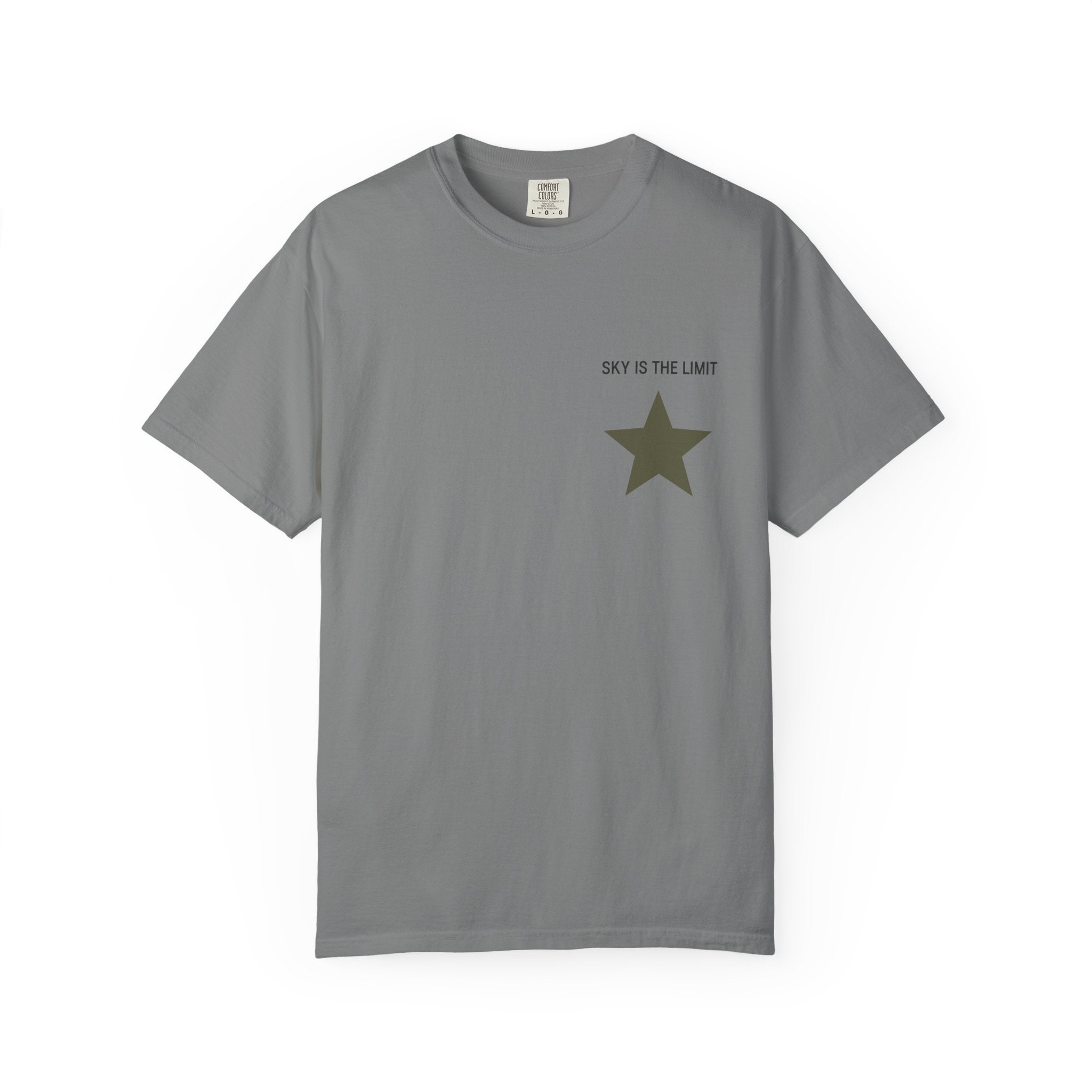 Unisex Garment-Dyed T-Shirt: Sky is the Limit, Sweet Dreams, Motivational Tee, Casual Wear, Gift for Dreamers