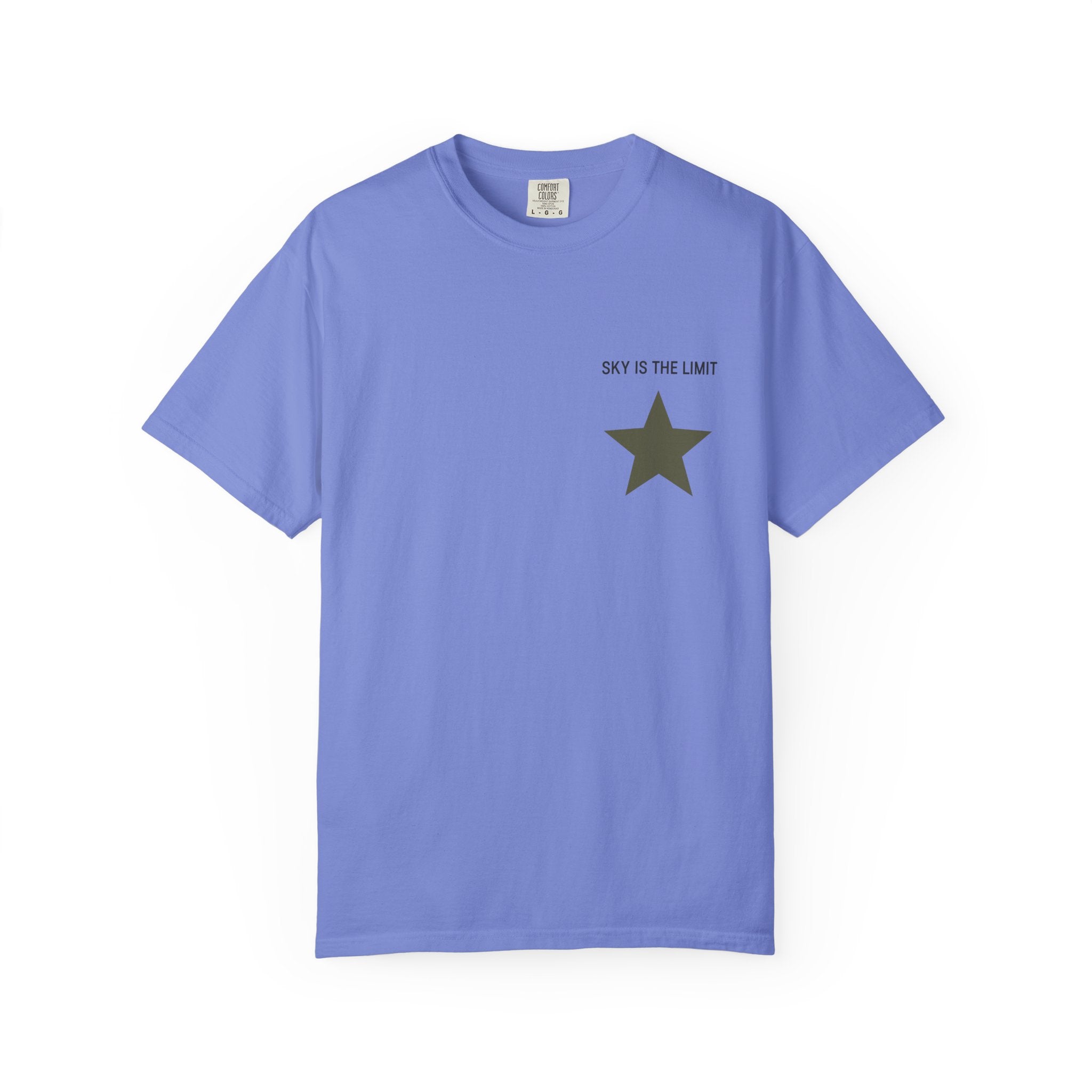 Unisex Garment-Dyed T-Shirt: Sky is the Limit, Sweet Dreams, Motivational Tee, Casual Wear, Gift for Dreamers
