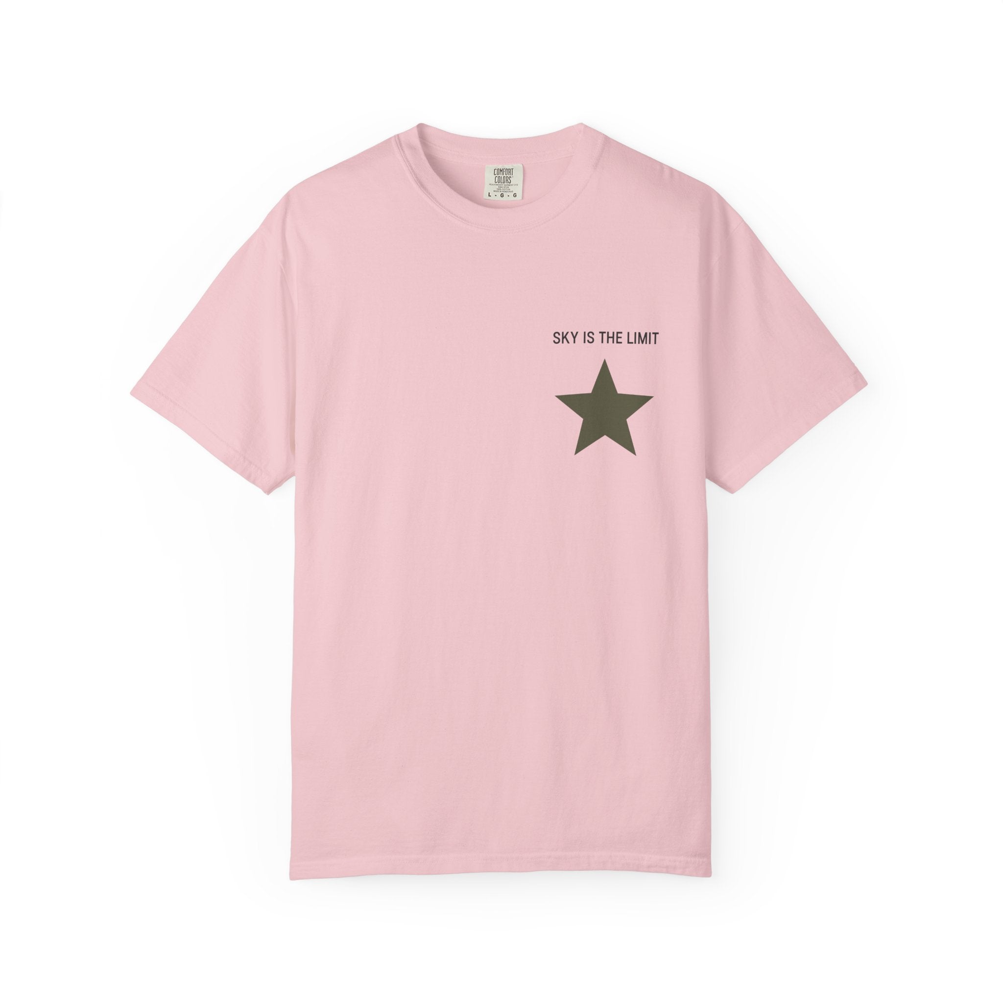 Unisex Garment-Dyed T-Shirt: Sky is the Limit, Sweet Dreams, Motivational Tee, Casual Wear, Gift for Dreamers