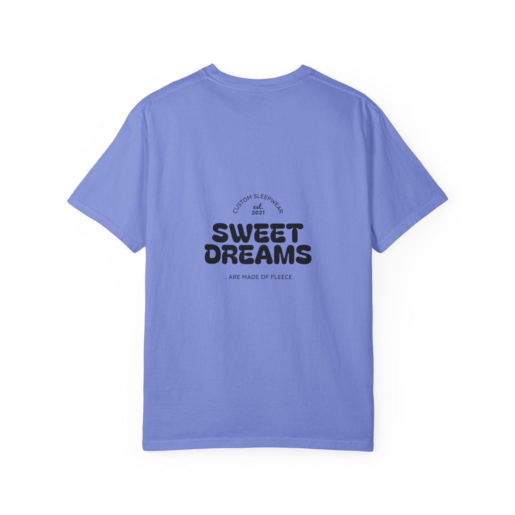 Unisex Garment-Dyed T-Shirt: Sky is the Limit, Sweet Dreams, Motivational Tee, Casual Wear, Gift for Dreamers