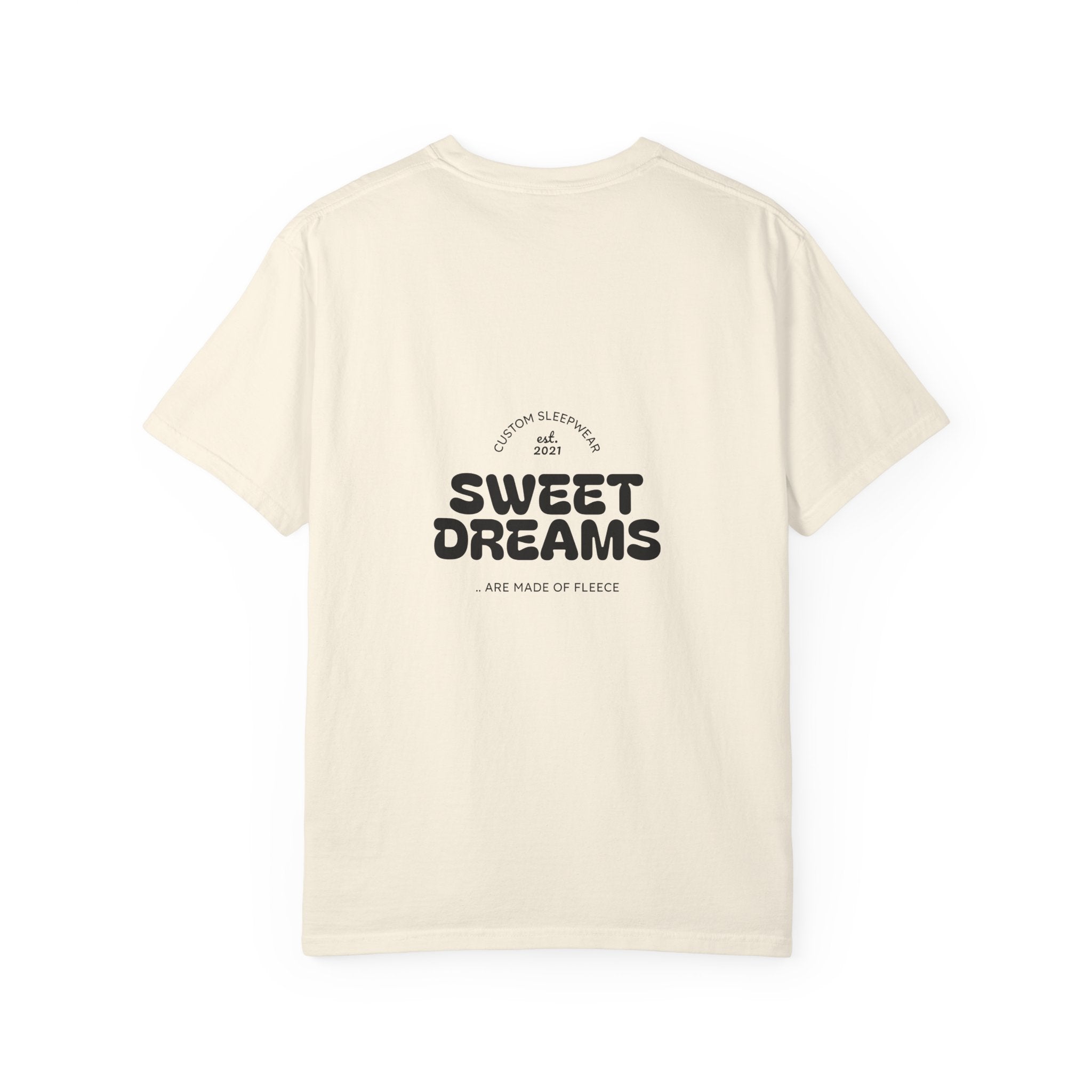 Unisex Garment-Dyed T-Shirt: Sky is the Limit, Sweet Dreams, Motivational Tee, Casual Wear, Gift for Dreamers