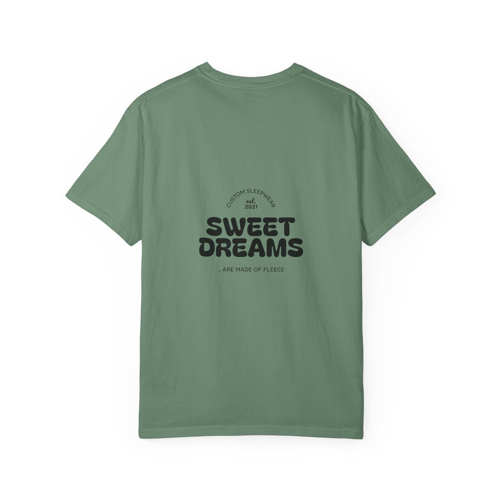 Unisex Garment-Dyed T-Shirt: Sky is the Limit, Sweet Dreams, Motivational Tee, Casual Wear, Gift for Dreamers