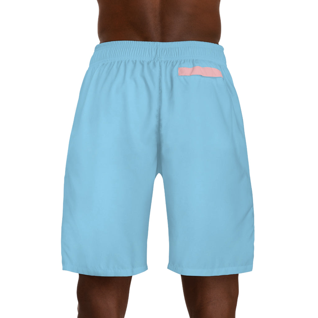 Men's AOP Jogger Shorts with Tropical Vibes, Summer Casual Wear, Beach Shorts, Ideal for Vacations, Outdoor Activities, Festivals